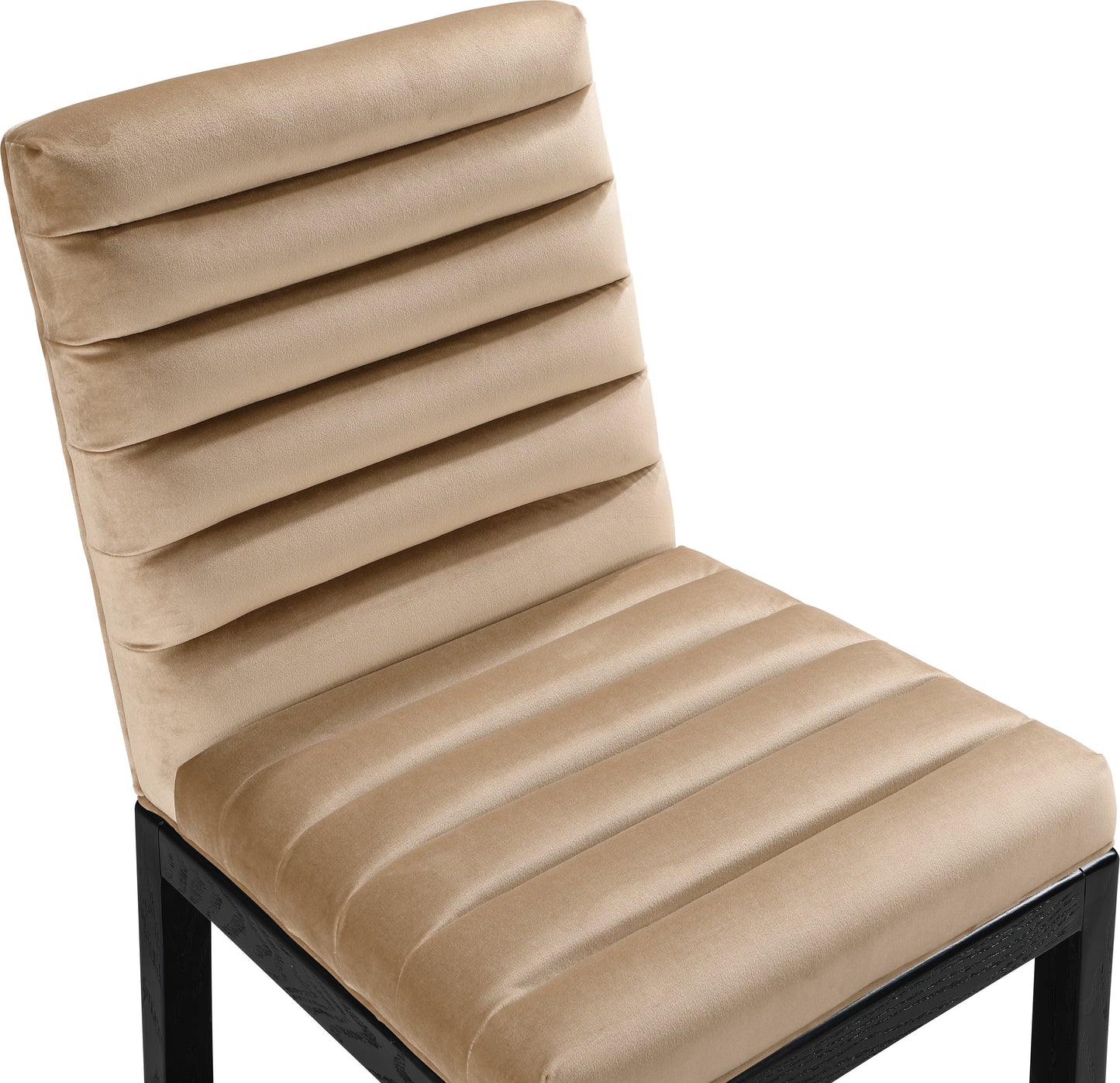 casablanca beige velvet dining chair