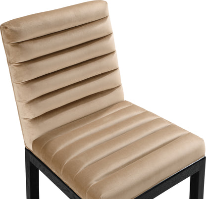 Casablanca Beige Velvet Dining Chair