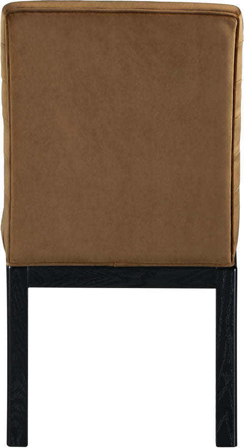 Celine Saddle Velvet Upholstered Dining Chair, 1 Piece (Style 2)