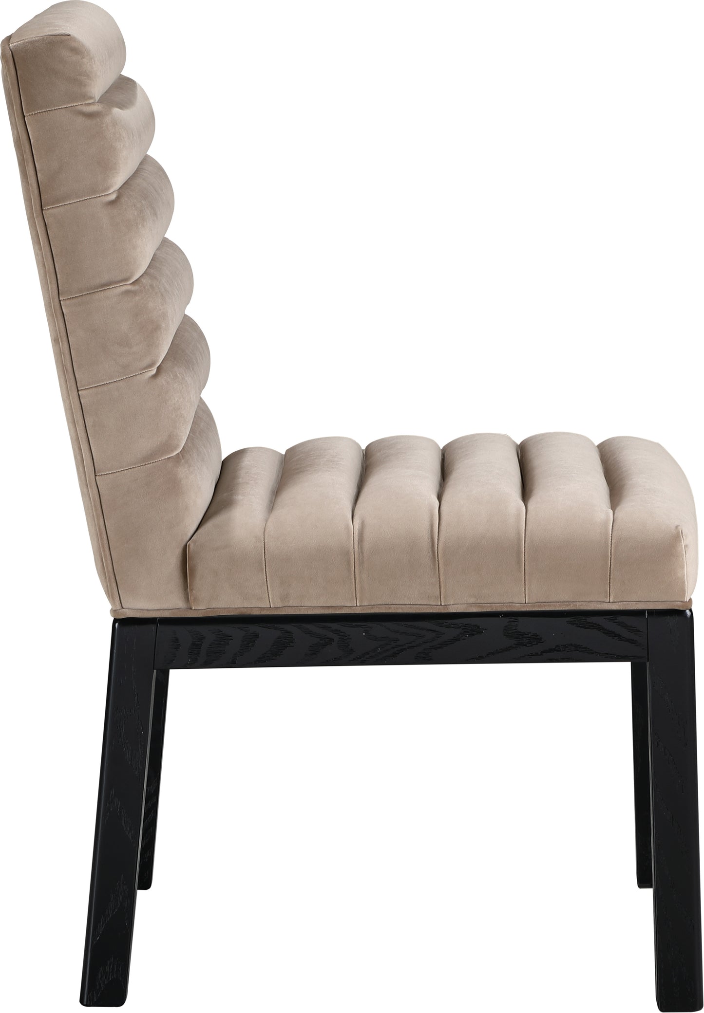 casablanca taupe velvet dining chair