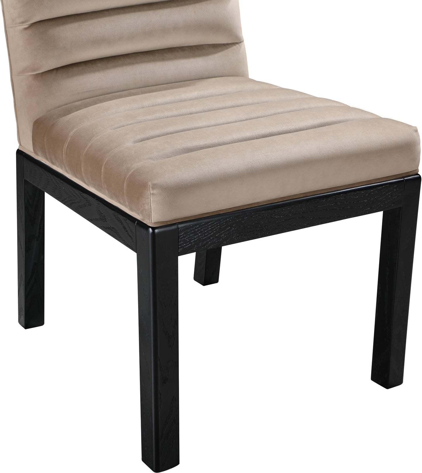 casablanca taupe velvet dining chair