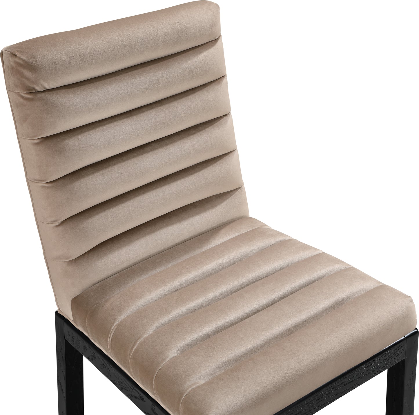 casablanca taupe velvet dining chair