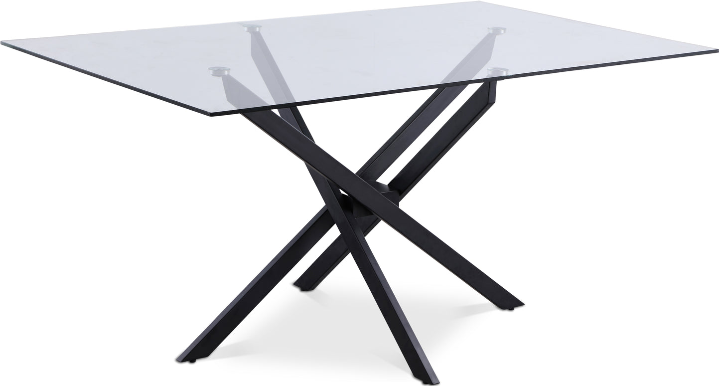 rylan matte black dining table