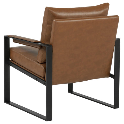 Eldridge Upholstered Track Arm Accent Chair Brown