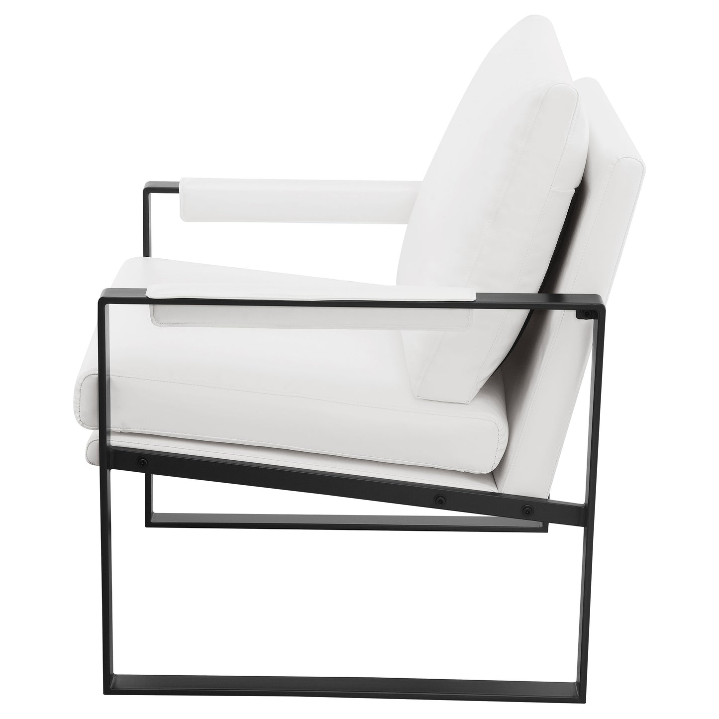 zena upholstered track arm accent chair whitewhite