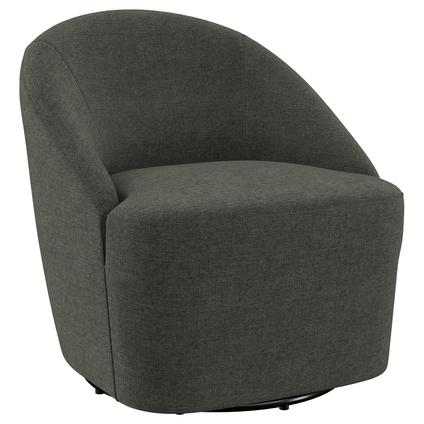 zayas upholstered barrel accent swivel chair hunter greenhunter green