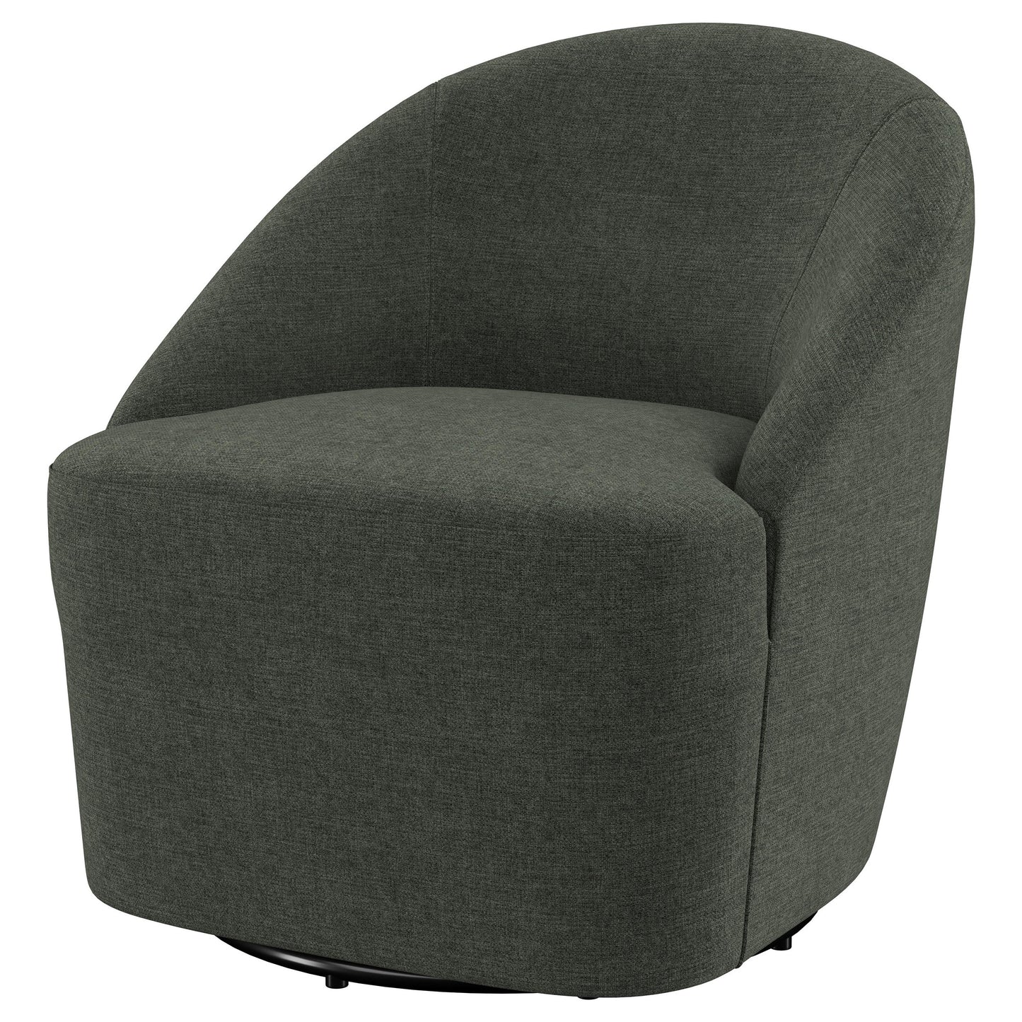 zayas upholstered barrel accent swivel chair hunter greenhunter green