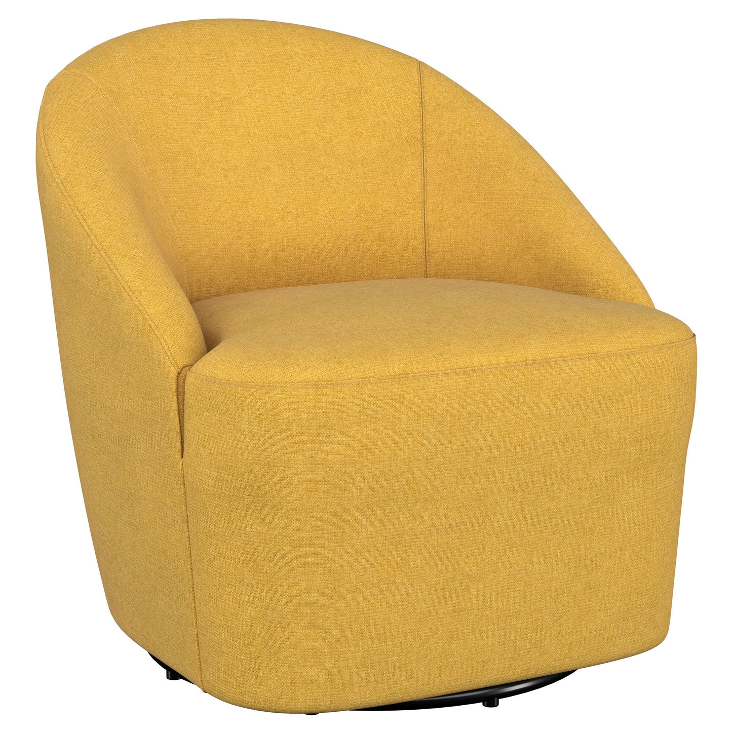 zayas upholstered barrel accent swivel chair mustard yellowmustard yellow