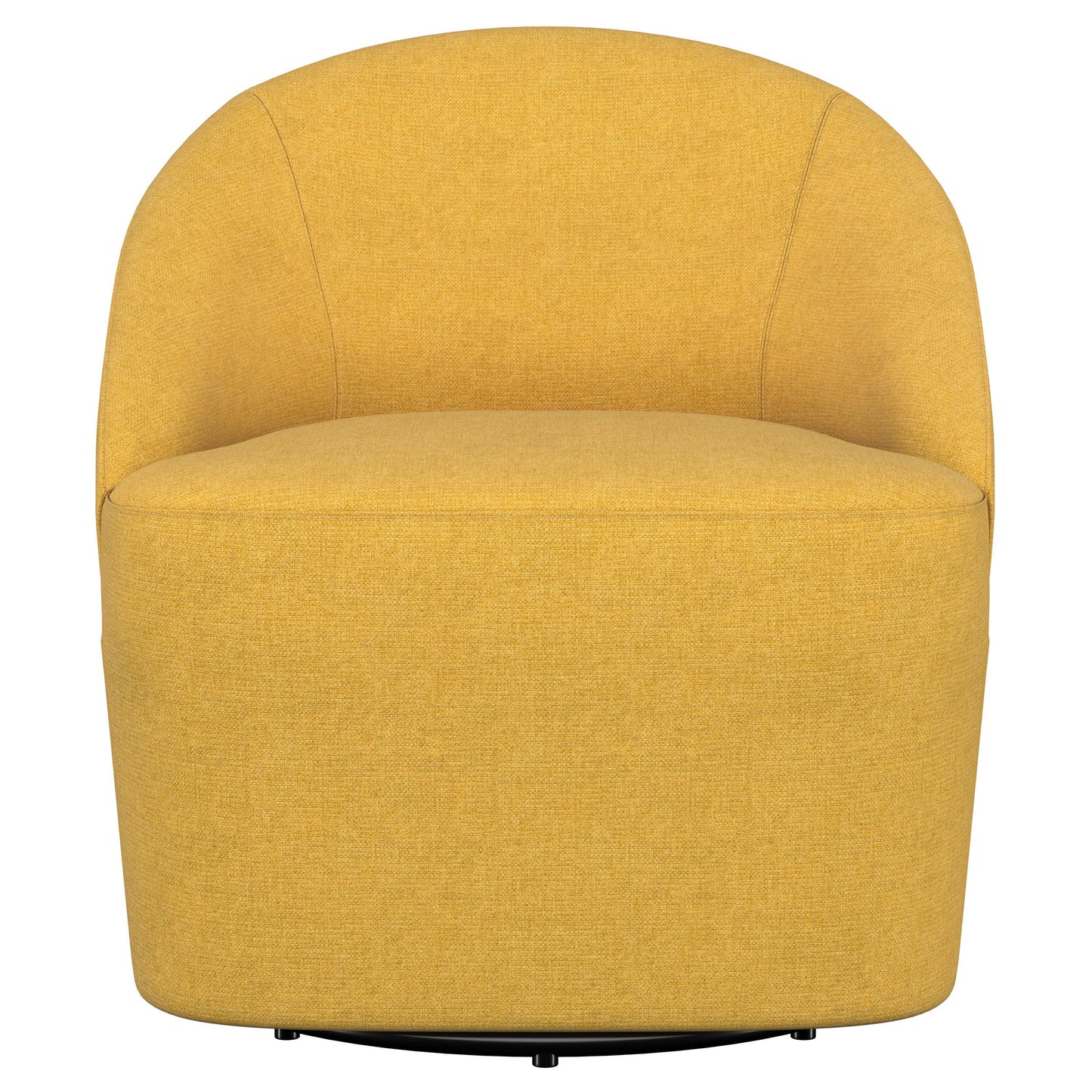 zayas upholstered barrel accent swivel chair mustard yellowmustard yellow