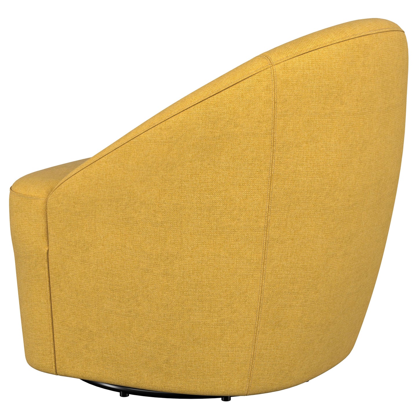 zayas upholstered barrel accent swivel chair mustard yellowmustard yellow