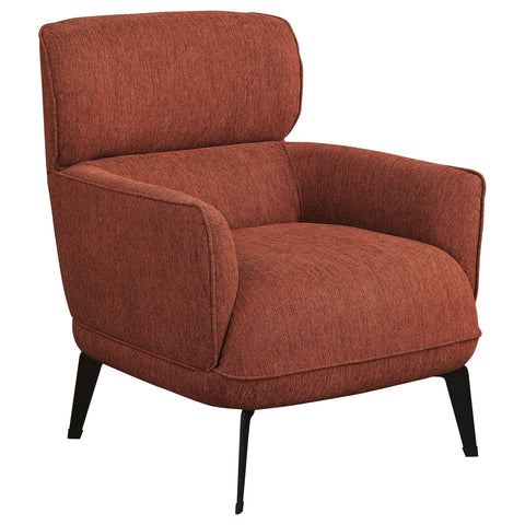 Summer Upholstered Crecent Arm Accent Chair OrangeOrange