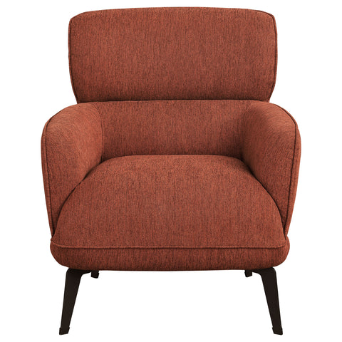 Summer Upholstered Crecent Arm Accent Chair OrangeOrange