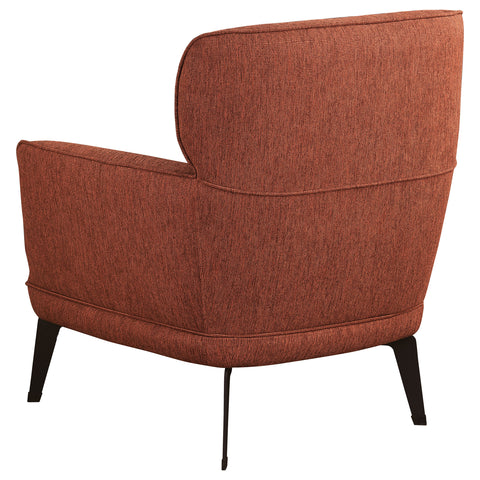 Summer Upholstered Crecent Arm Accent Chair OrangeOrange
