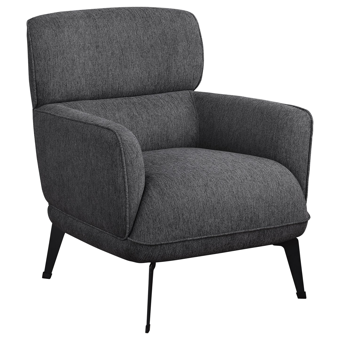 summer upholstered crecent arm accent chair greygrey