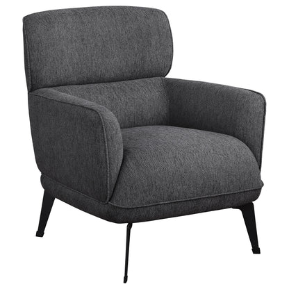 Summer Upholstered Crecent Arm Accent Chair GreyGrey