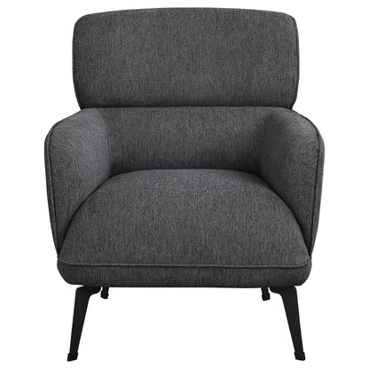 Summer Upholstered Crecent Arm Accent Chair GreyGrey