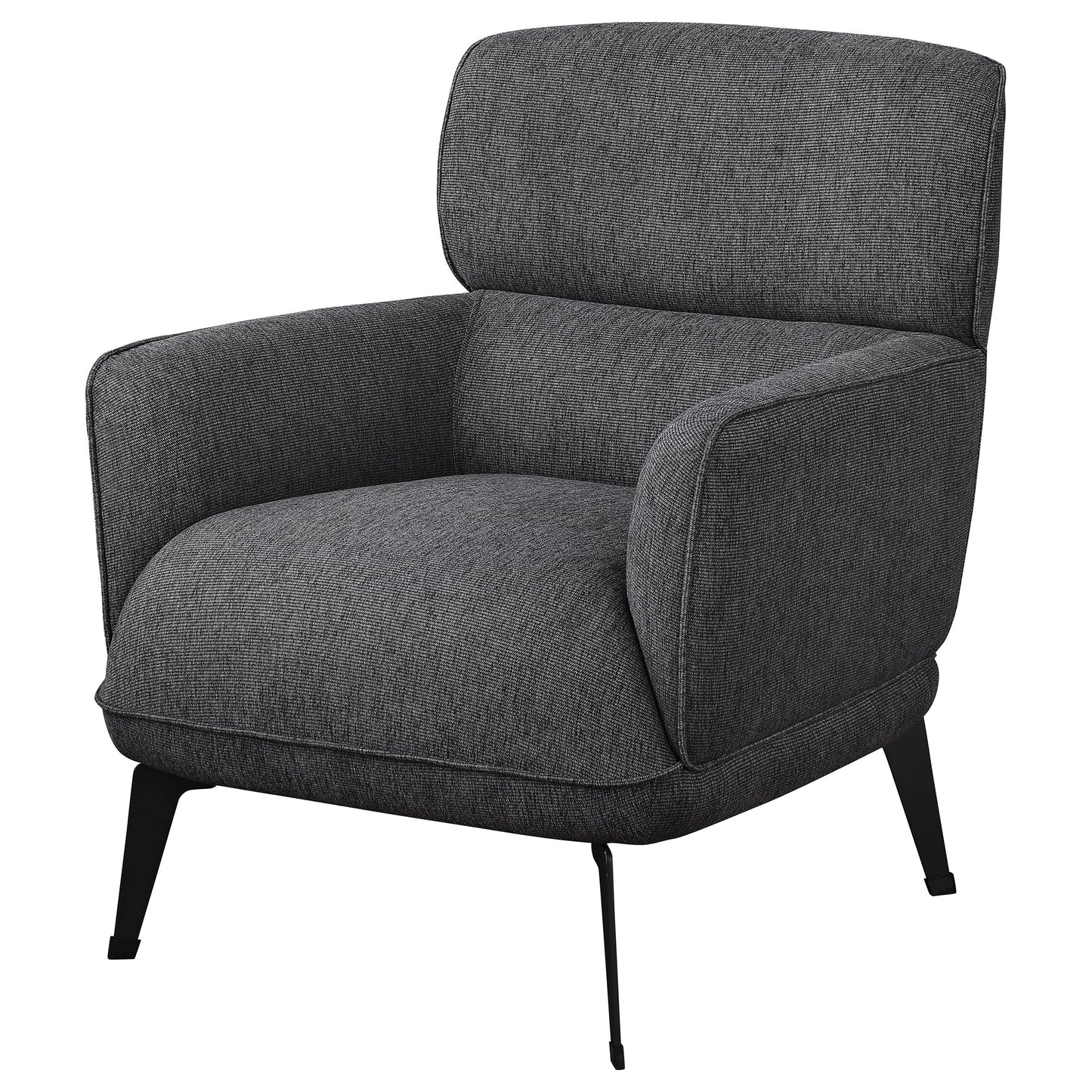 summer upholstered crecent arm accent chair greygrey