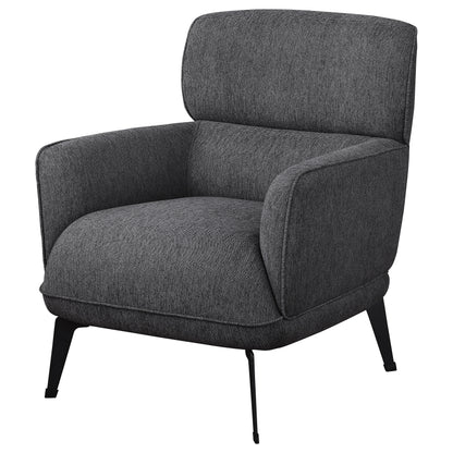 Summer Upholstered Crecent Arm Accent Chair GreyGrey