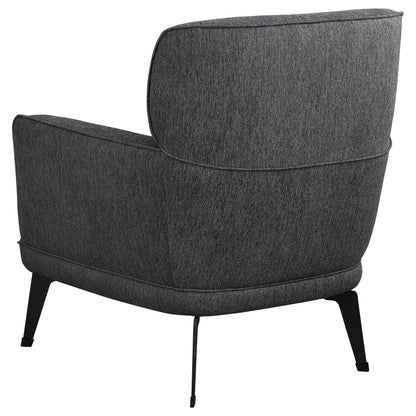 Summer Upholstered Crecent Arm Accent Chair GreyGrey