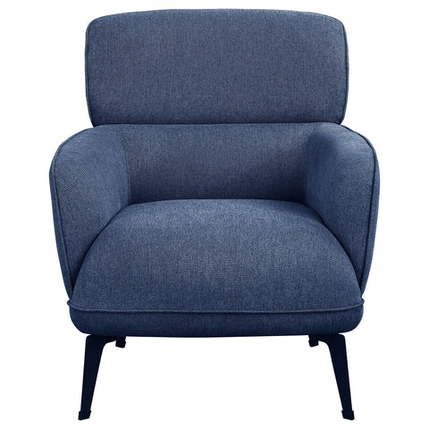 Summer Upholstered Crecent Arm Accent Chair BlueBlue