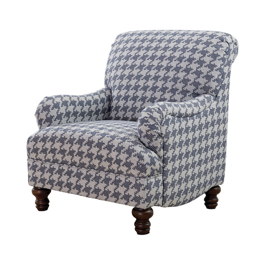 Clint Upholstered English Arm Accent Chair BlueBlue