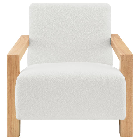 Doyle Boucle Upholstered Accent Arm Chair IvoryIvory