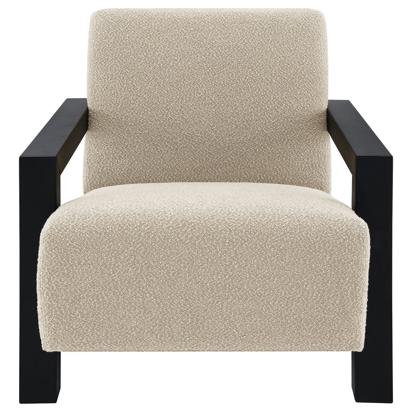 doyle boucle upholstered accent arm chair lattelatte