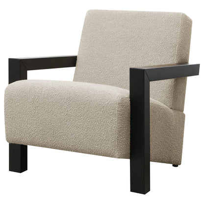 Doyle Boucle Upholstered Accent Arm Chair LatteLatte