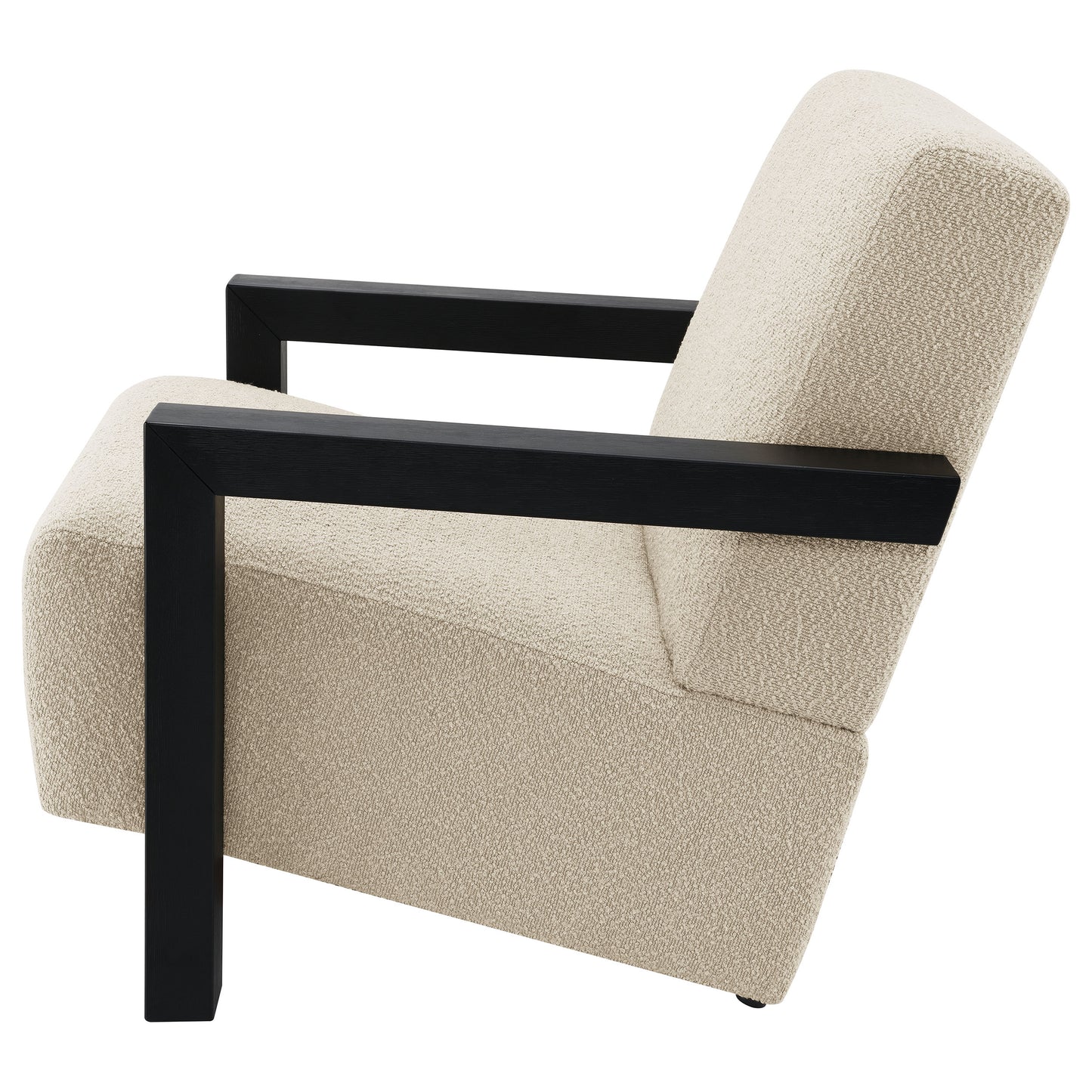 doyle boucle upholstered accent arm chair lattelatte