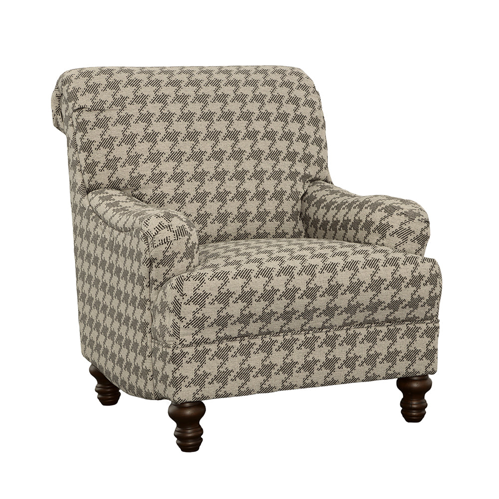 clint upholstered english arm accent chair greygrey