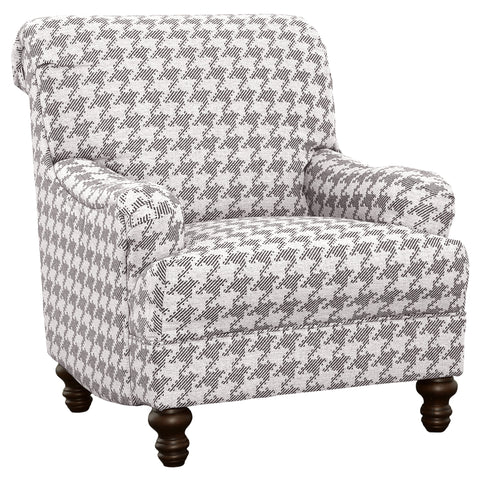 Clint Upholstered English Arm Accent Chair GreyGrey