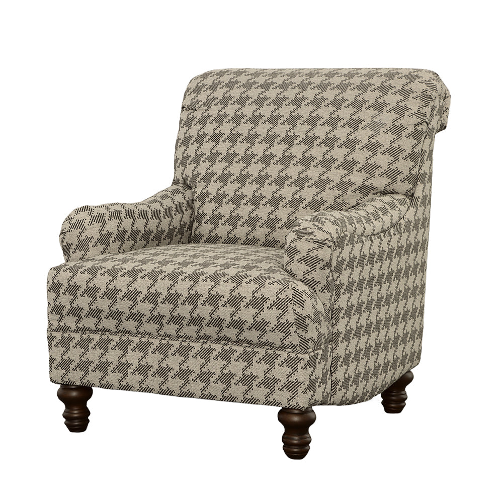 clint upholstered english arm accent chair greygrey