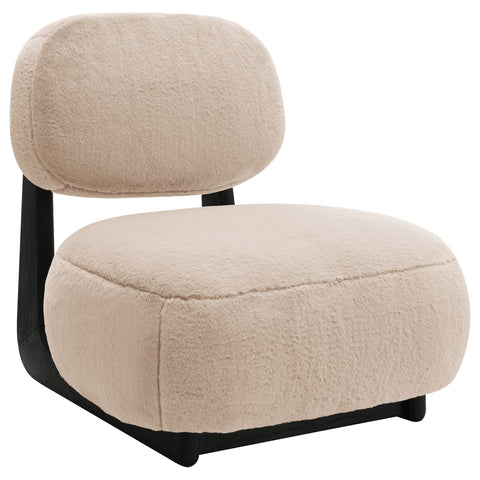Batista Upholstered Armless Accent Chair CamelCamel