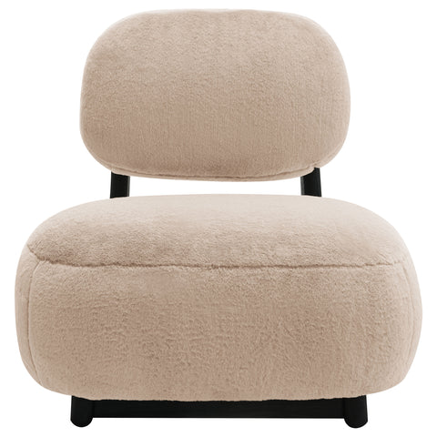Batista Upholstered Armless Accent Chair CamelCamel