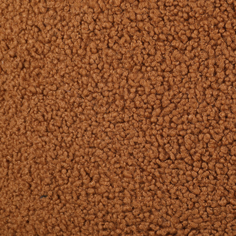 Gideon Boucle Upholstered Barrel Back Accent Chair OrangeOrange