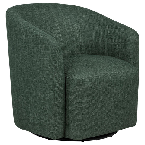 Mellor Fabric Upholstered Swivel Accent Chair Green