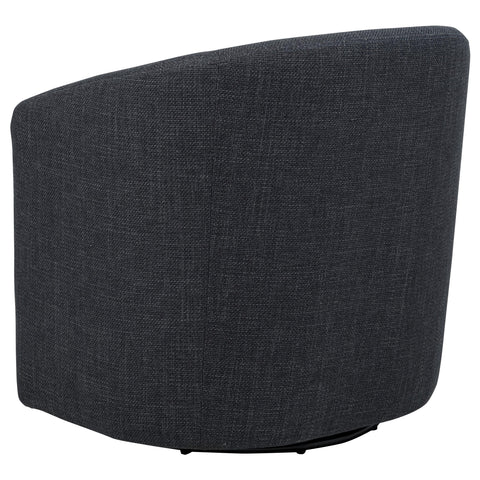 Mellor Fabric Upholstered Swivel Accent Chair Anthracite