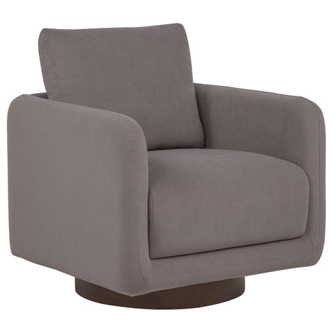 Mayfair Fabric Upholstered Swivel Accent Chair Stone