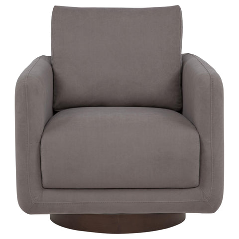 Mayfair Fabric Upholstered Swivel Accent Chair Stone