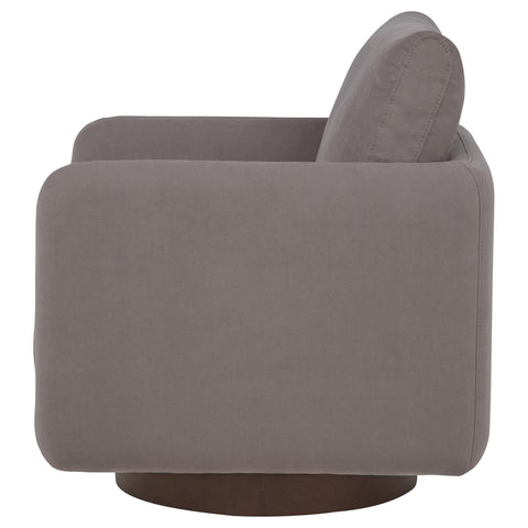 Mayfair Fabric Upholstered Swivel Accent Chair Stone