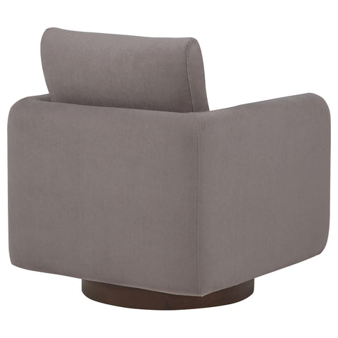 Mayfair Fabric Upholstered Swivel Accent Chair Stone