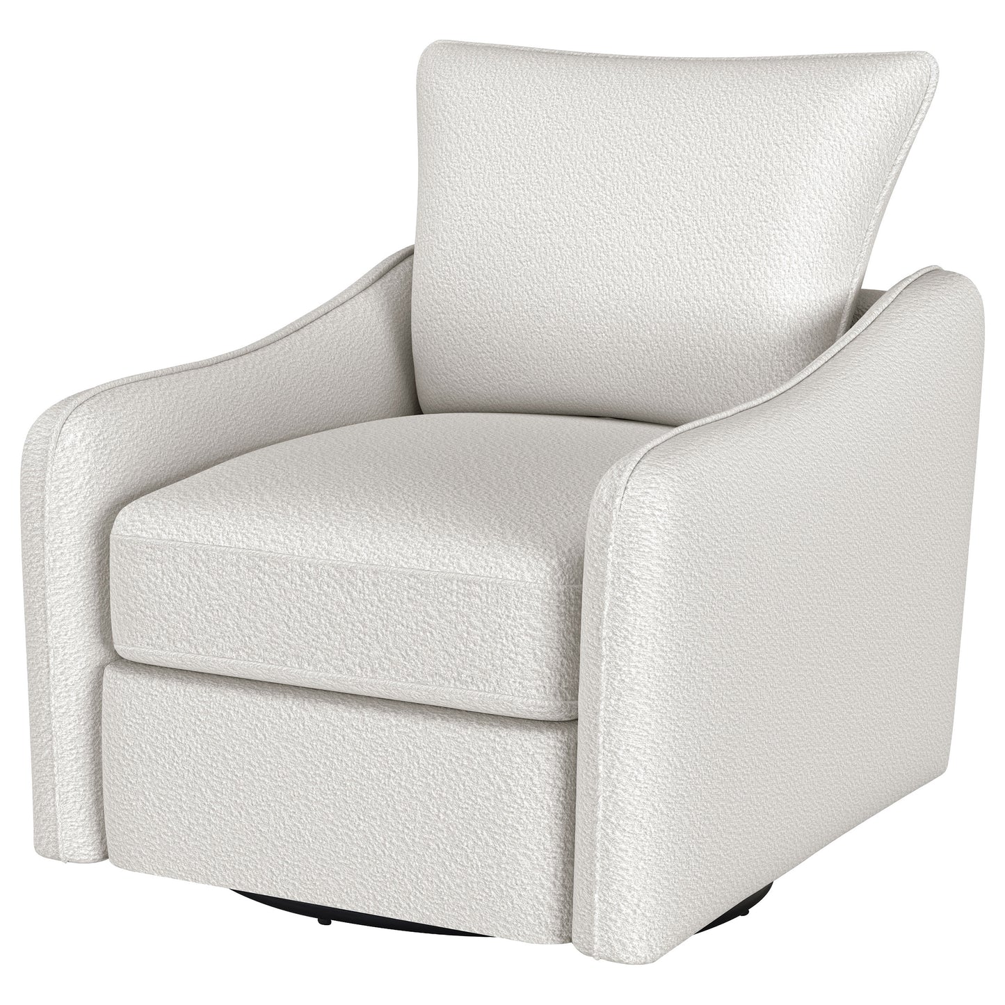 amarillo upholstered sloped arm swivel glider chair vanillavanilla