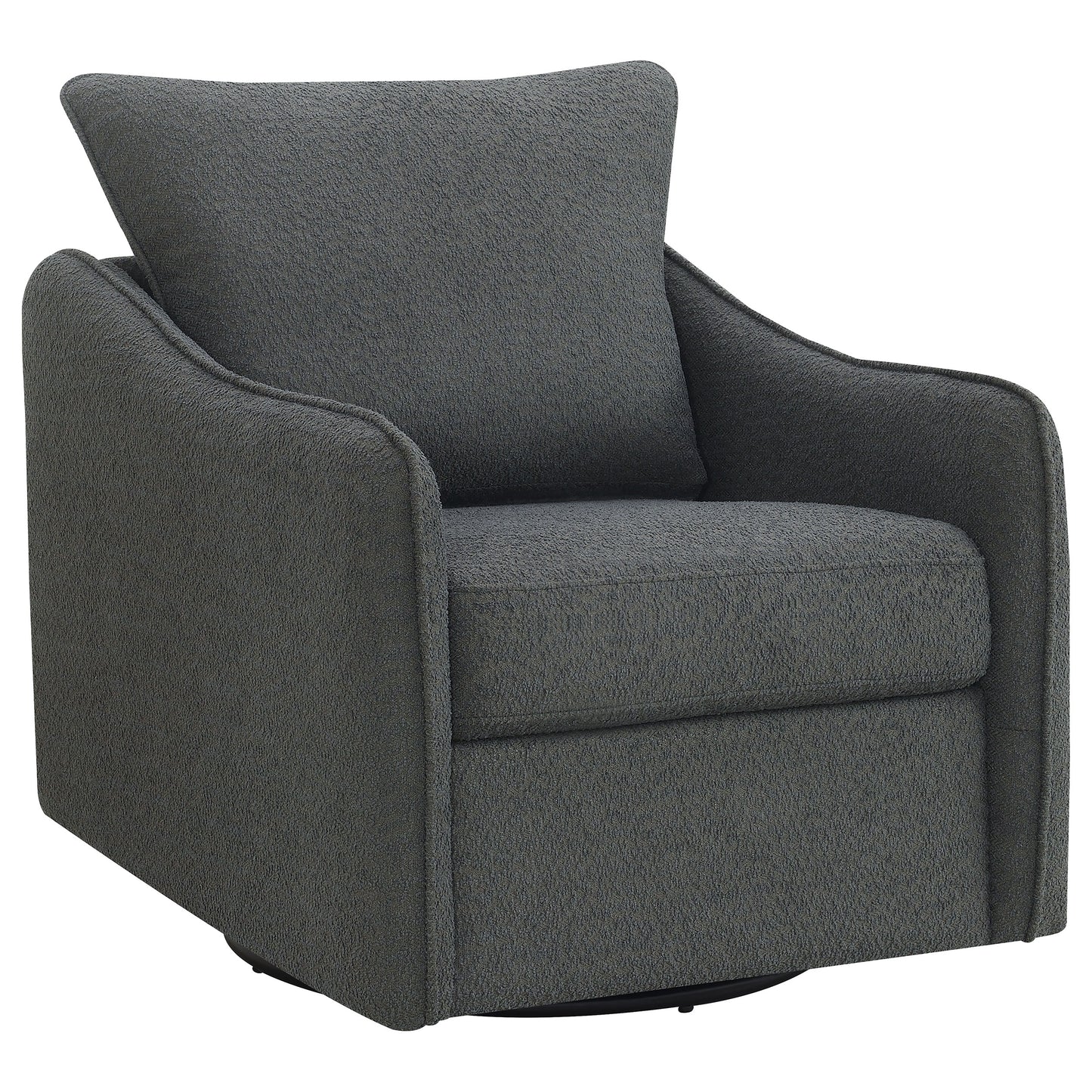 amarillo upholstered sloped arm swivel glider chair charcoalcharcoal