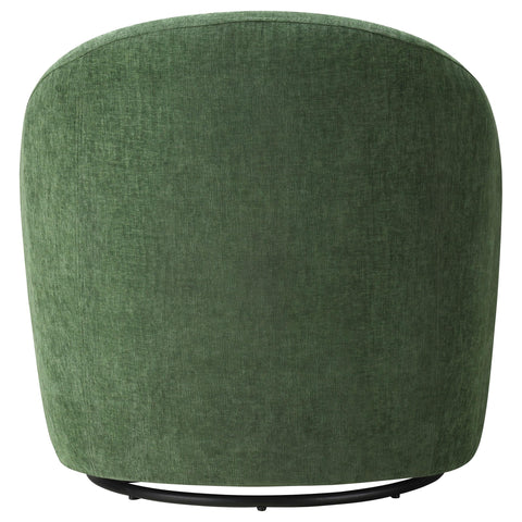 Atoka Chenille Upholstered Swivel Accent Chair Green