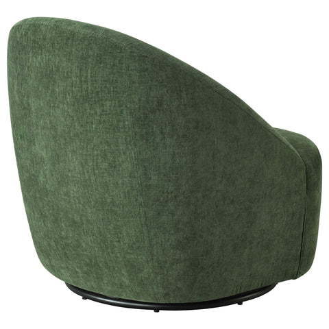 Atoka Chenille Upholstered Swivel Accent Chair Green