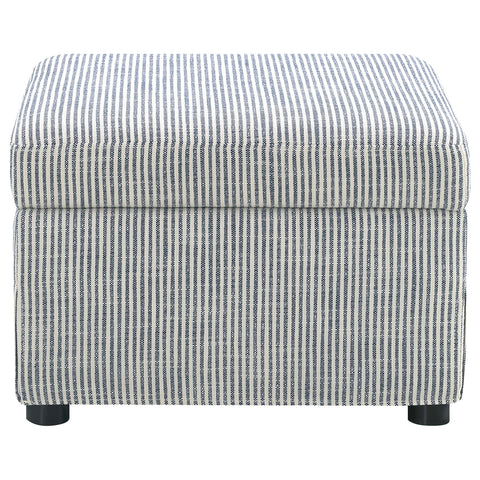 Robinsons Upholstered Hydraulic Lift Top Storage Ottoman Grey