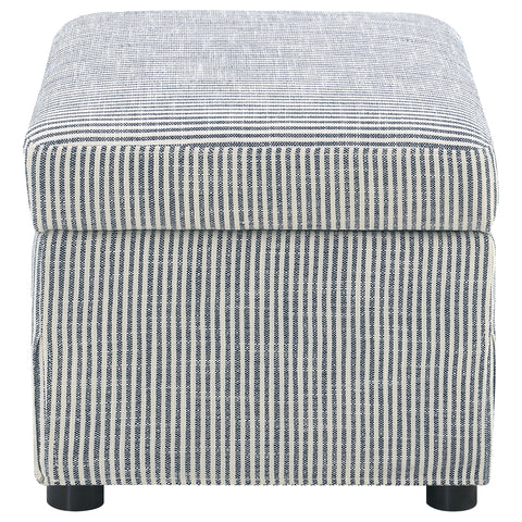Robinsons Upholstered Hydraulic Lift Top Storage Ottoman Grey