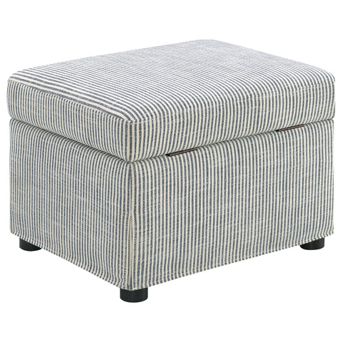 Robinsons Upholstered Hydraulic Lift Top Storage Ottoman Grey
