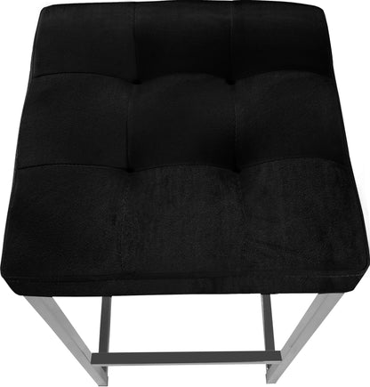 Maldives Black Velvet Stool