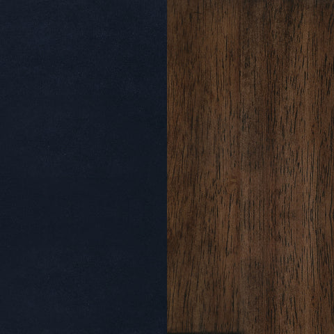 Bette Upholstered Wood Arm Accent Chair Dark BlueDark Blue
